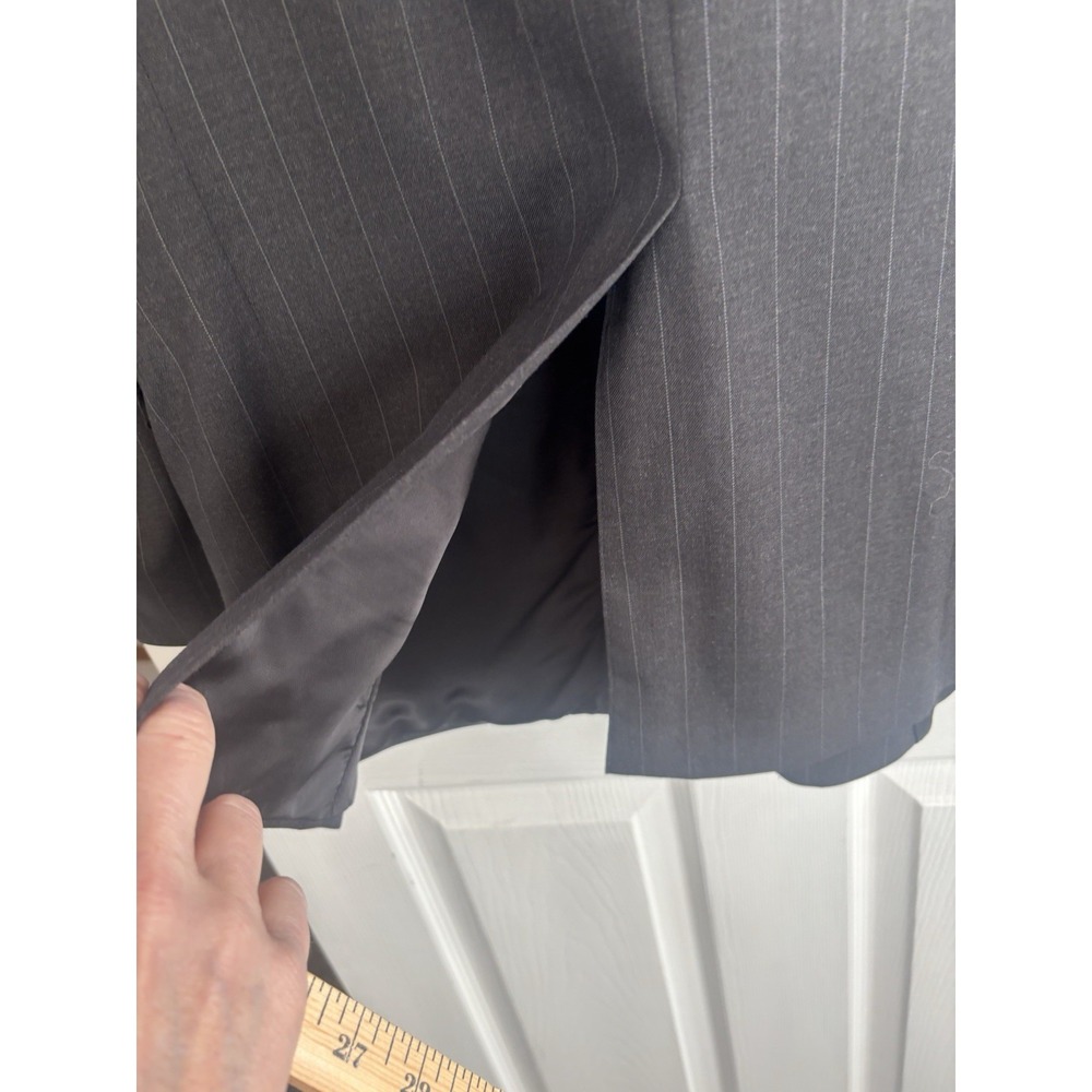 Austin Reed Men's 44R Charcoal Pin Stripe Wool Blazer Sport Coat Jacket Classic - Picture 9 of 11